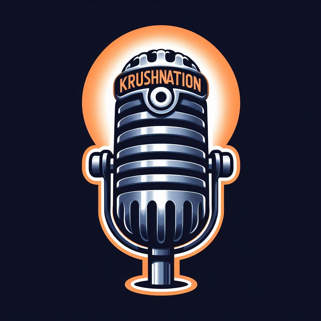 The KrushNation retro microphone logo